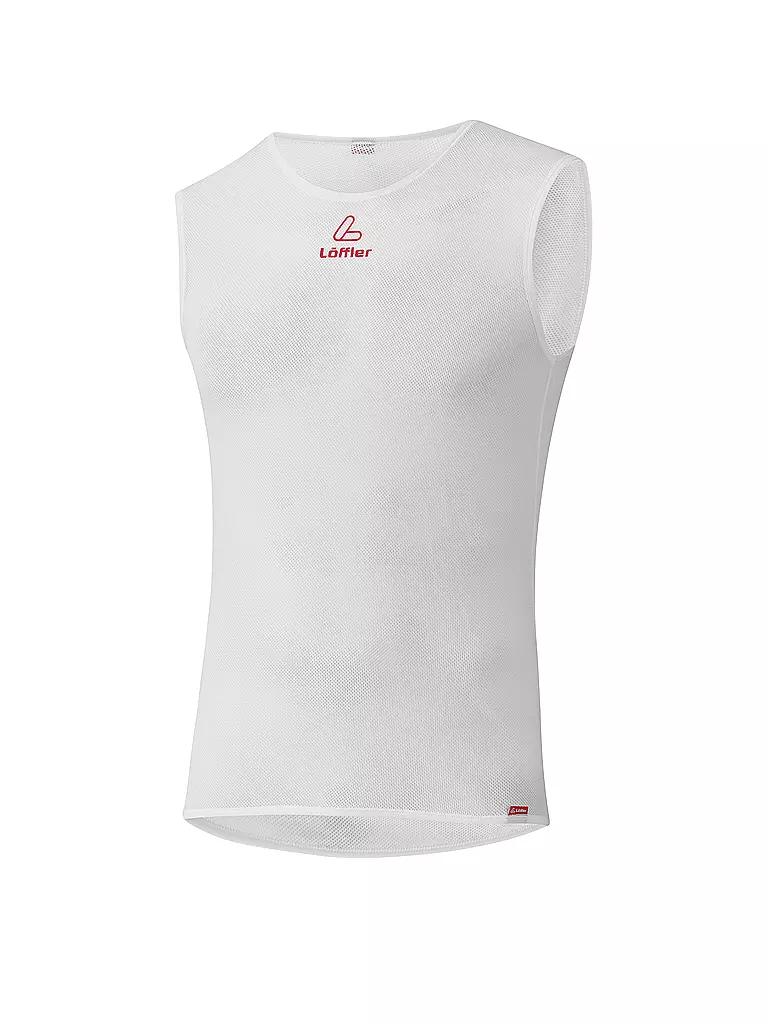 LÖFFLER | Singlet de cyclisme pour hommes TRANSTEX® LIGHT+ | Blanc
