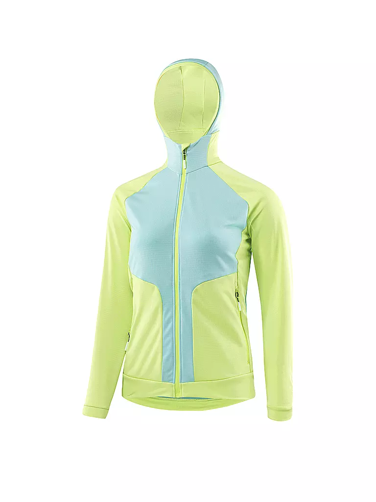 LÖFFLER | Sous-pull de ski de fond à capuche Tech Stretch pour femme | Vert clair