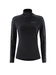 LÖFFLER | Sous-pull de ski de fond à col roulé Starlit Transtex pour femmes | Noir
