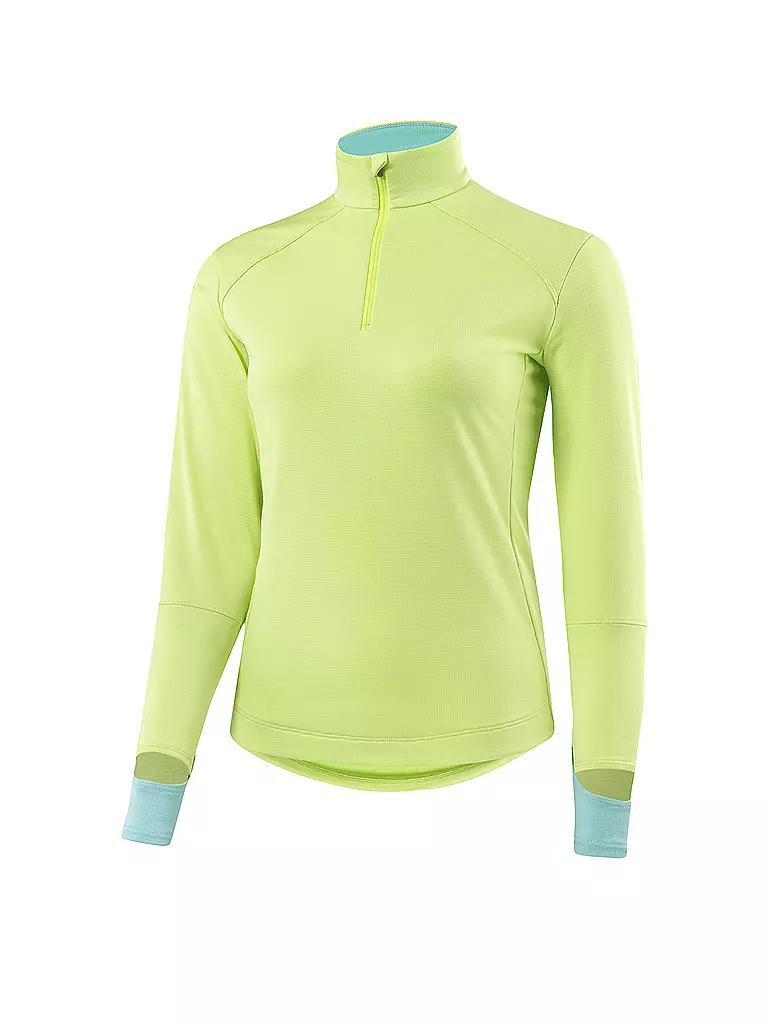 LÖFFLER | Sous-pull de ski de fond pour femme Midlayer Tech Stretch | Vert clair