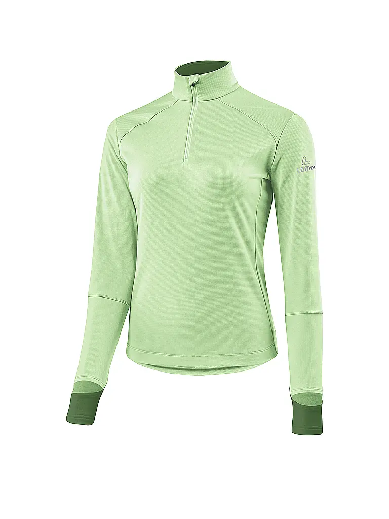 LÖFFLER | Sous-pull de ski de fond pour femme Midlayer Tech Stretch | Menthe