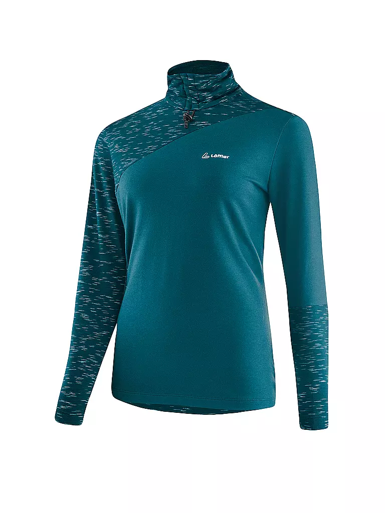 LÖFFLER | Sous-vêtement thermique femme TRANSTEX® Turtleneck Starlit | Pétrole