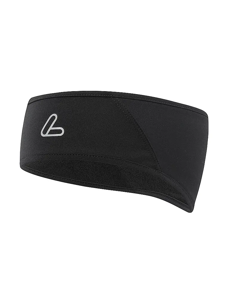 LÖFFLER | Stirnband Airblocc Flaps Windstopper | Noir