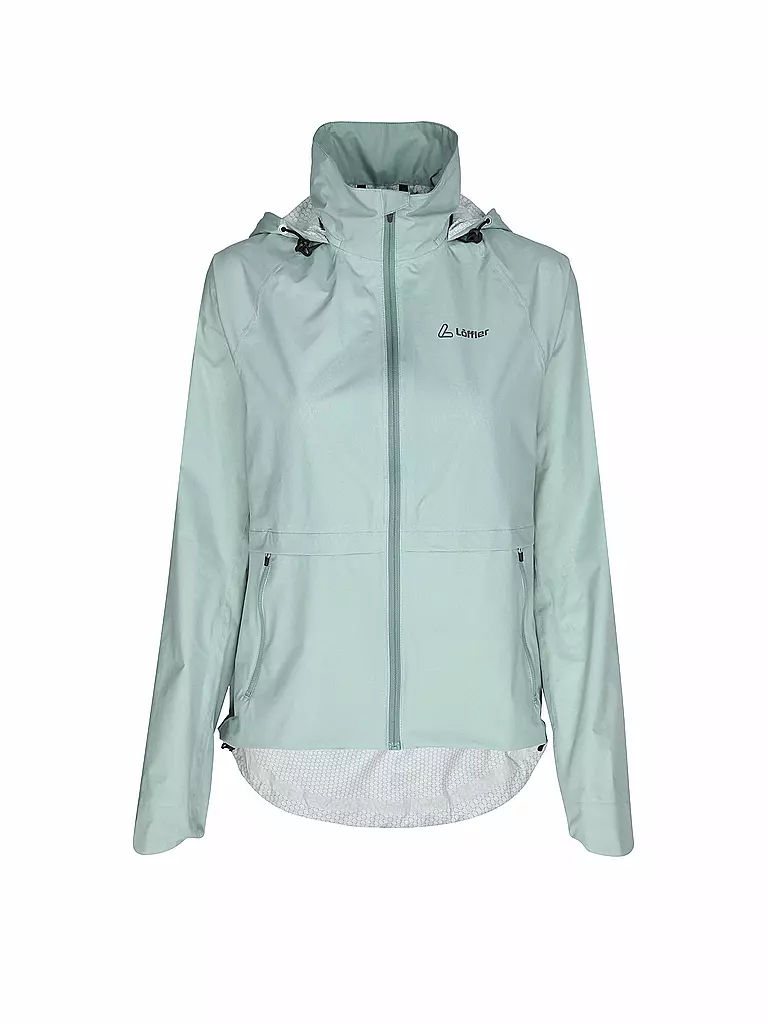 LÖFFLER | Veste de cyclisme femme WPM Pocked CF Hoodie | Vert clair