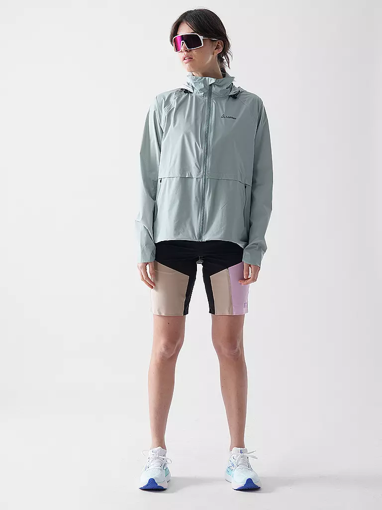 LÖFFLER | Veste de cyclisme femme WPM Pocked CF Hoodie | Vert clair