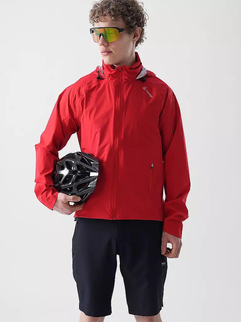 LÖFFLER | Veste de cyclisme homme WPM Pocket CF Hoodie | Rouge