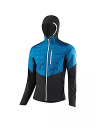 LÖFFLER | Veste de ski de fond à capuche Bruce pour hommes | Bleu