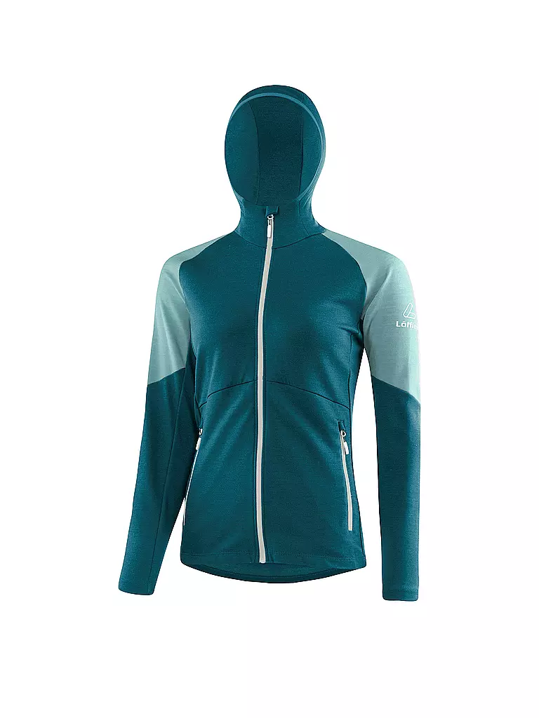 LÖFFLER | Veste de ski de fond à capuche pour femmes Tour Transtex | Pétrole