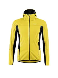 LÖFFLER | Veste de ski de fond pour homme North AB Light Hoodie | Jaune