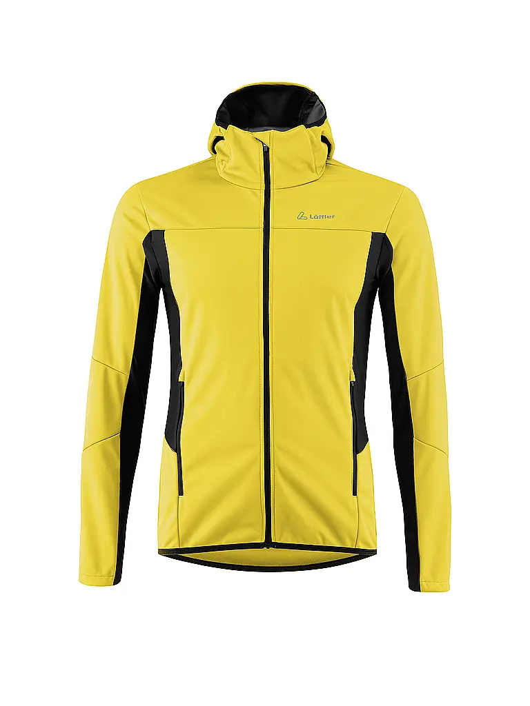 LÖFFLER | Veste de ski de fond pour homme North AB Light Hoodie | Jaune