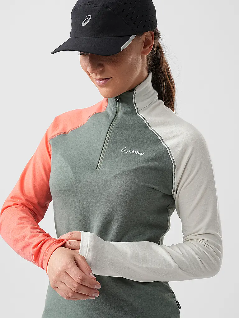 LÖFFLER | Zipshirt de sous-vêtement pour femmes TRANSTEX® Coblo | 
