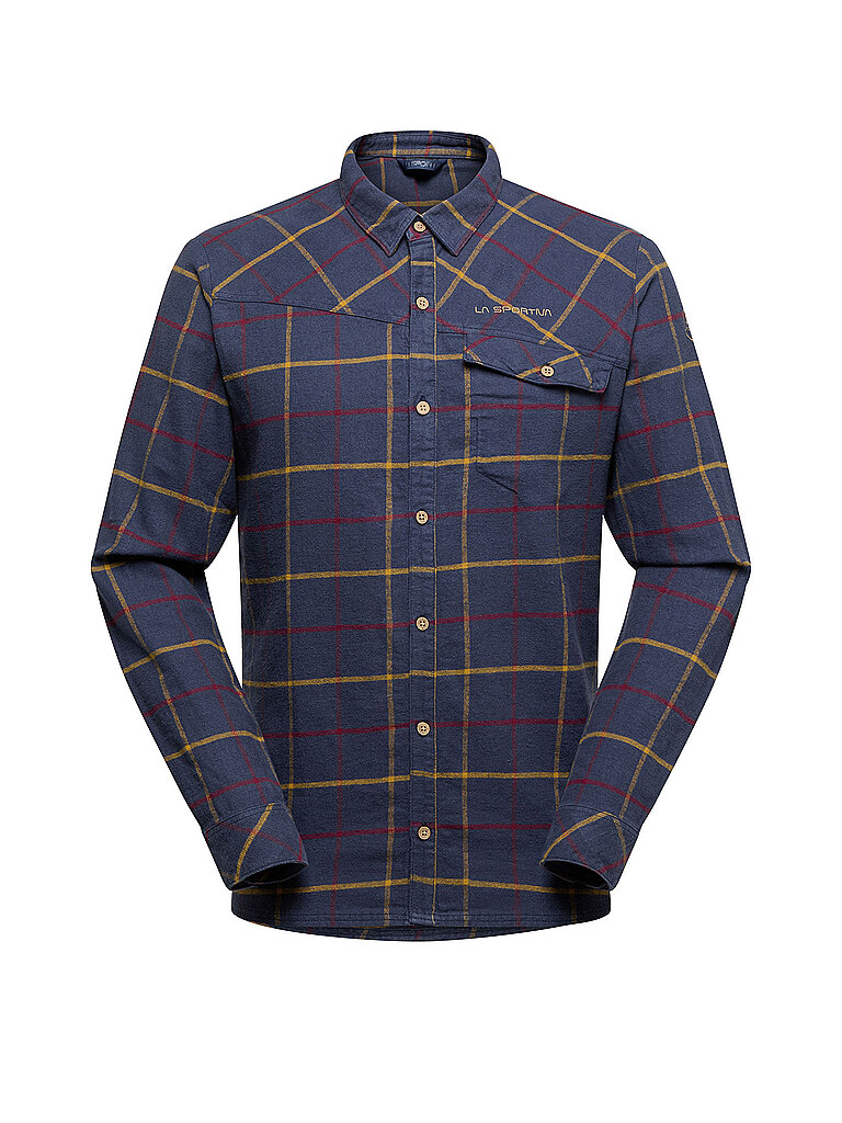 Chemise d'escalade en flanelle Ramblers bleu marine L