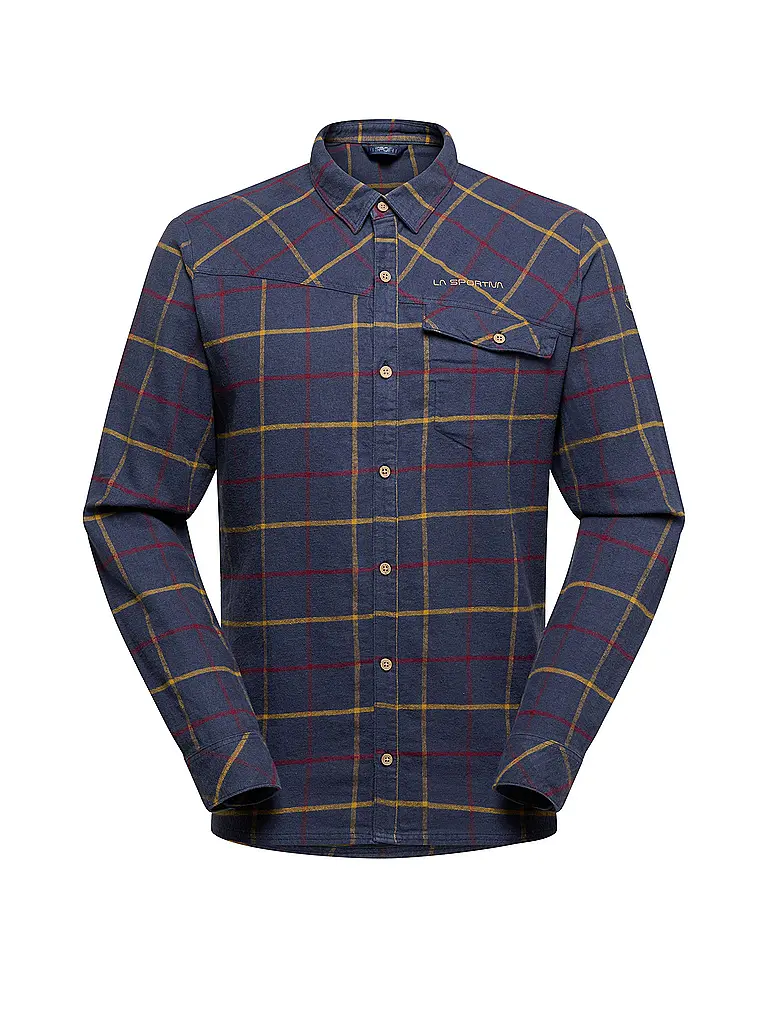 LA SPORTIVA | Chemise d'escalade en flanelle Rambler pour hommes | Bleu foncé