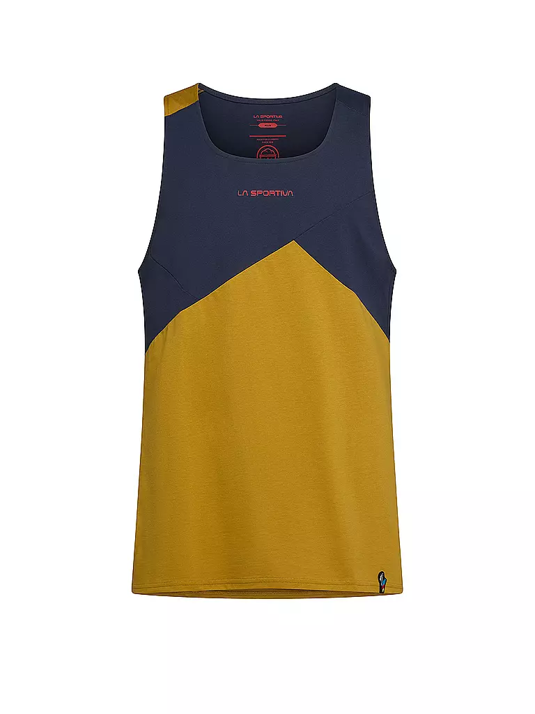 LA SPORTIVA | Débardeur d'escalade Dude pour hommes | Moutarde