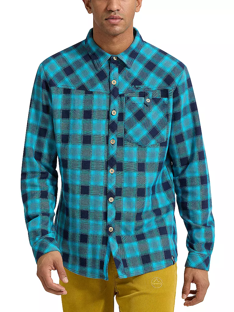 LA SPORTIVA | Herren Kletterhemd Rambler Flannel | Bleu