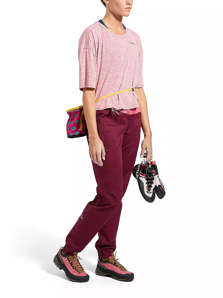 LA SPORTIVA | Pantalon d'escalade Tundra pour femmes | Rouge foncé