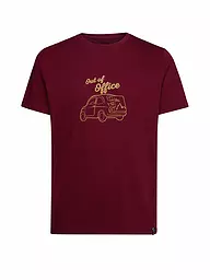LA SPORTIVA | T-shirt d'escalade Cinquecento pour hommes | Rouge foncé