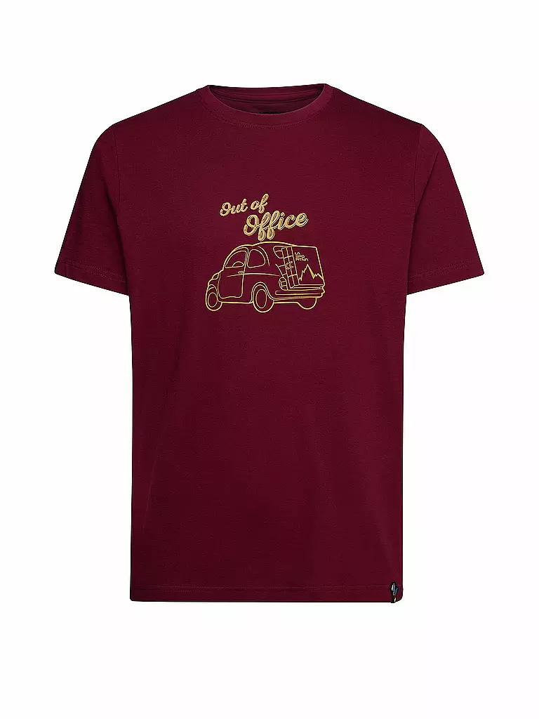 LA SPORTIVA | T-shirt d'escalade Cinquecento pour hommes | Rouge foncé