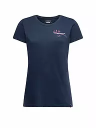 LA SPORTIVA | T-shirt d'escalade Femme Climb Flower | Bleu foncé