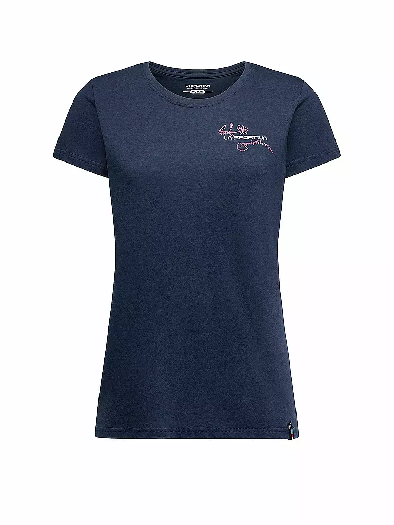 LA SPORTIVA | T-shirt d'escalade Femme Climb Flower | Bleu foncé