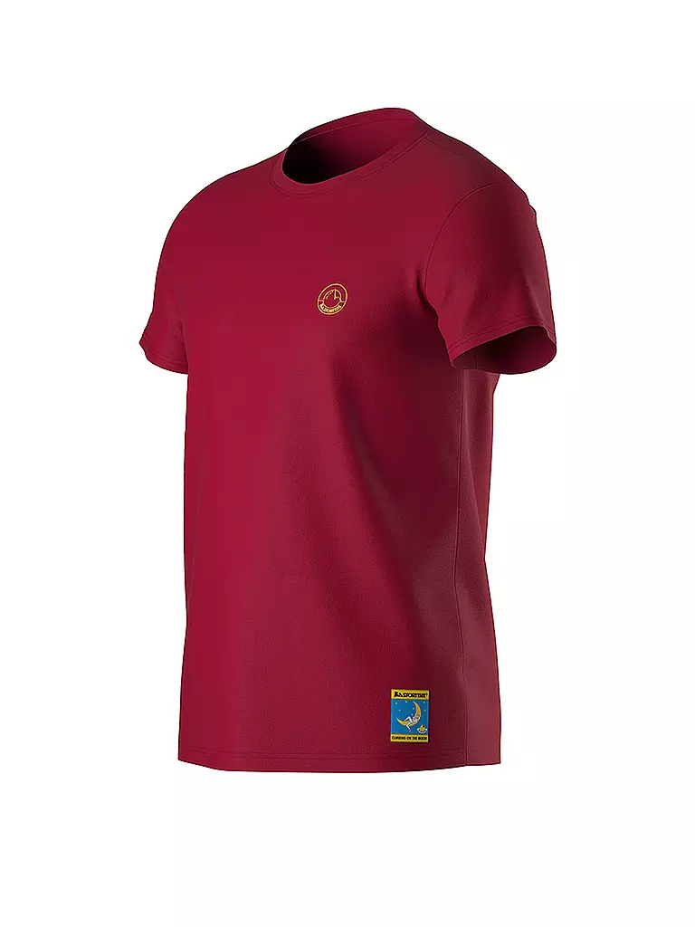 LA SPORTIVA | T-shirt d'escalade homme Climbing on the Moon | Rose vif