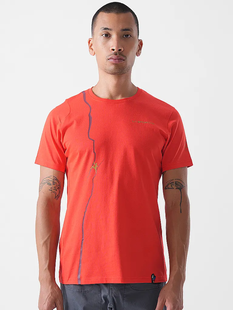 LA SPORTIVA | T-shirt d'escalade Route pour hommes | Rouge