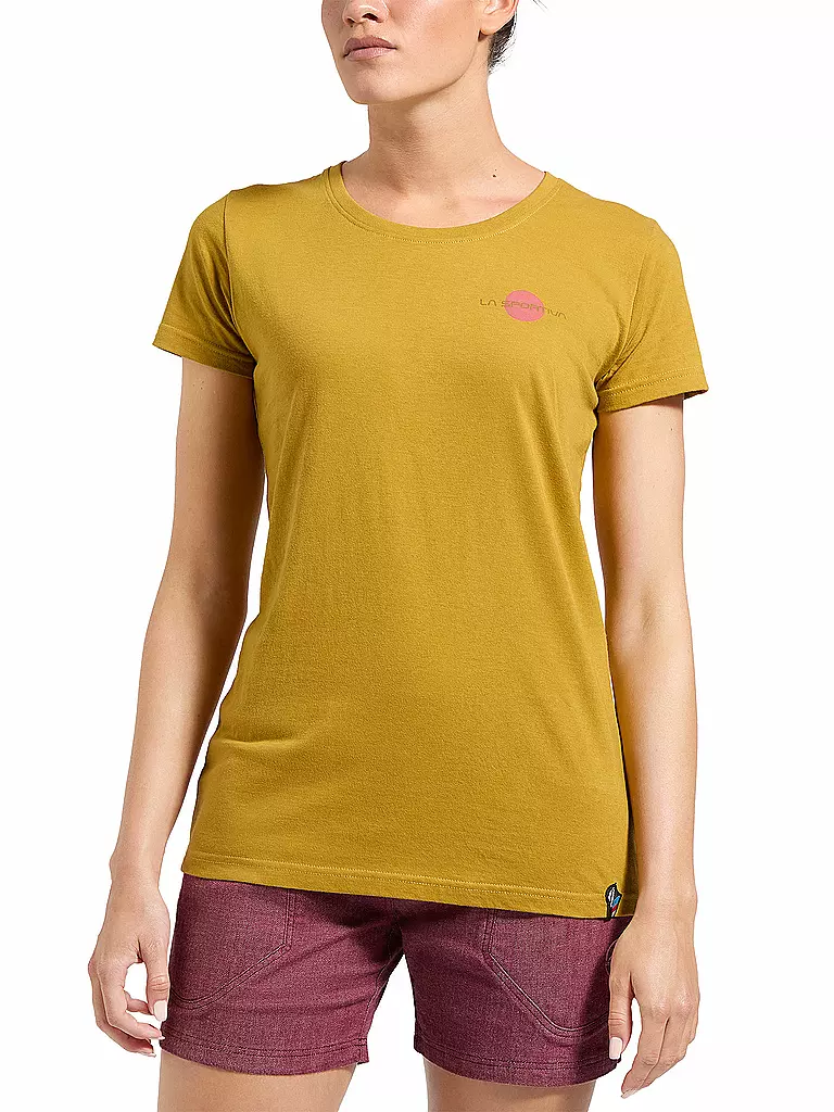 LA SPORTIVA | T-shirt d'escalade Stone pour femmes | Moutarde