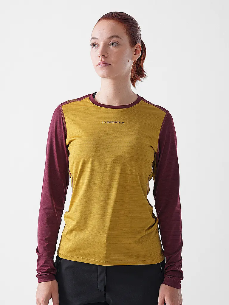LA SPORTIVA | T-shirt d'escalade Tour pour femmes | Moutarde