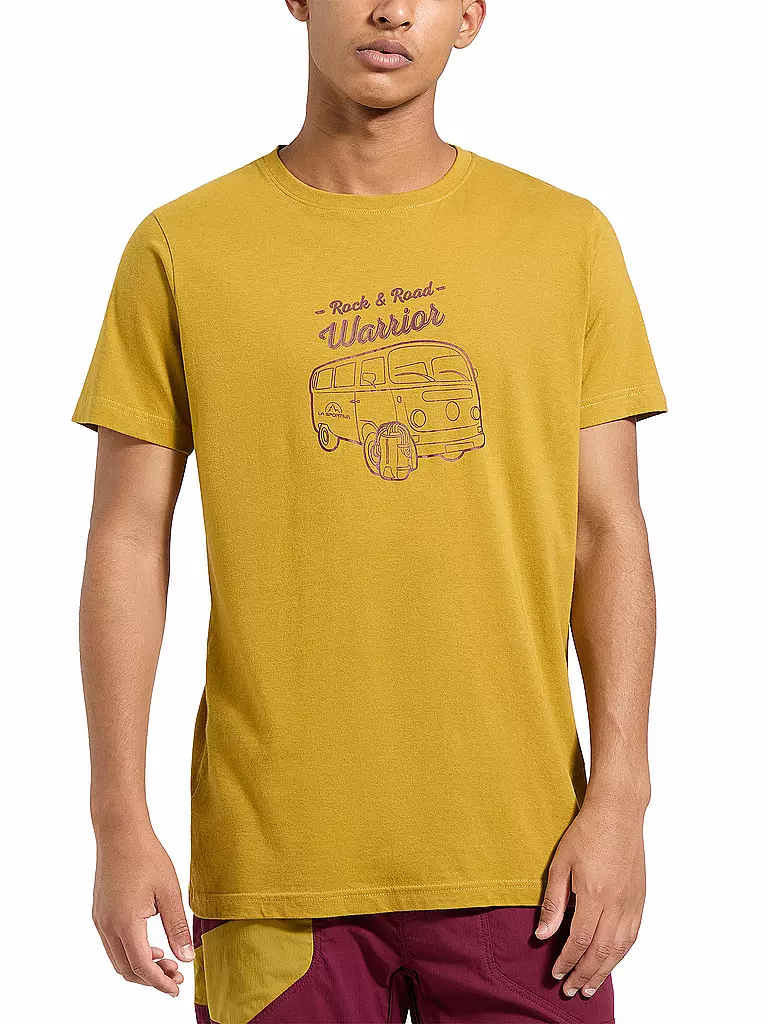 LA SPORTIVA | T-shirt d'escalade Van pour hommes | Moutarde