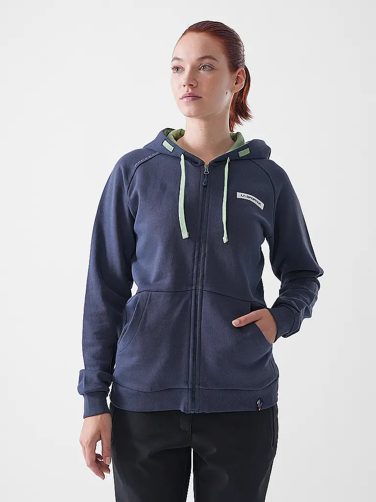 LA SPORTIVA | Veste polaire à capuche Kaos pour femmes | Bleu foncé