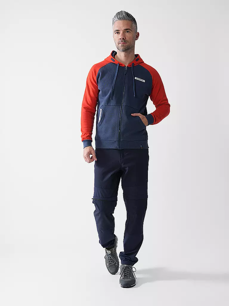 LA SPORTIVA | Veste polaire à capuche Kaos pour hommes | Bleu foncé