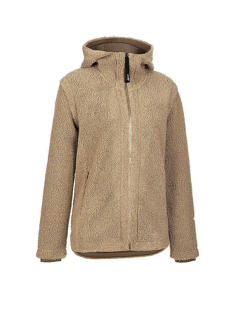 Veste polaire à capuche Sabines camel 42