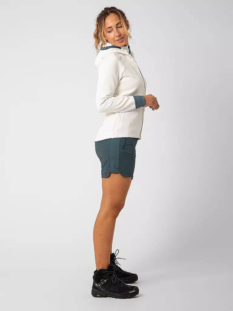 LAMUNT | Damen Fleecejacke Antje Thermal Hoodie | Blanc
