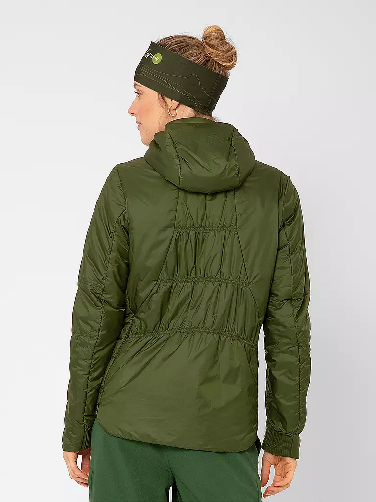 LAMUNT | Isojacke Alberta Light Remoca Pad® pour femmes | Vert foncé