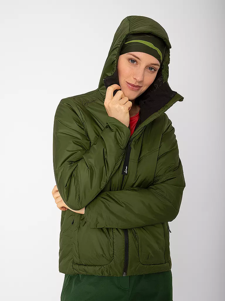 LAMUNT | Isojacke Alberta Light Remoca Pad® pour femmes | Vert foncé
