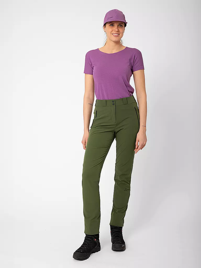 LAMUNT | Pantalon de randonnée femme SERENA LIGHT MOUNTAIN | Vert foncé