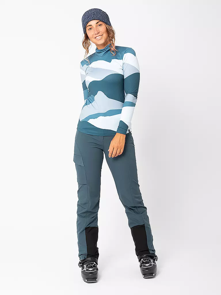 LAMUNT | Pantalon de ski de randonnée Constanze DST pour femmes | Bleu
