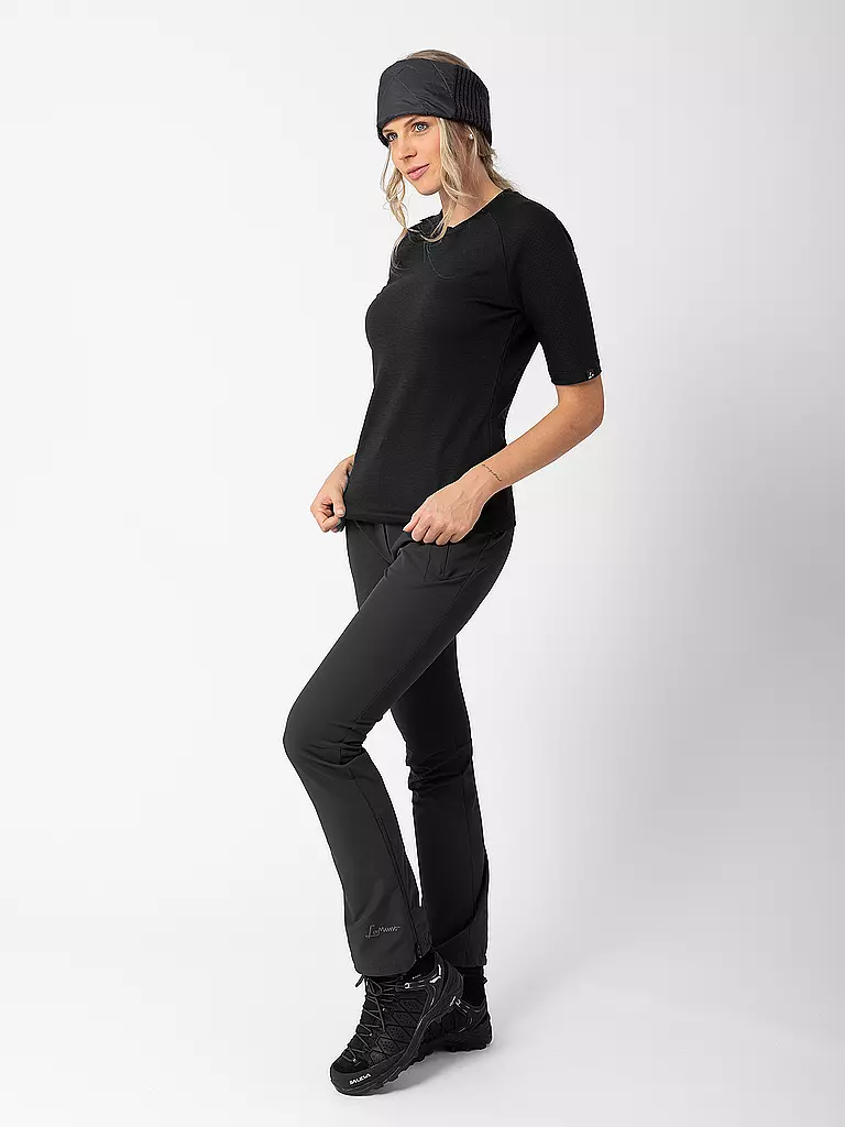 LAMUNT | T-shirt de sport pour femmes Martine Woolmix | Noir