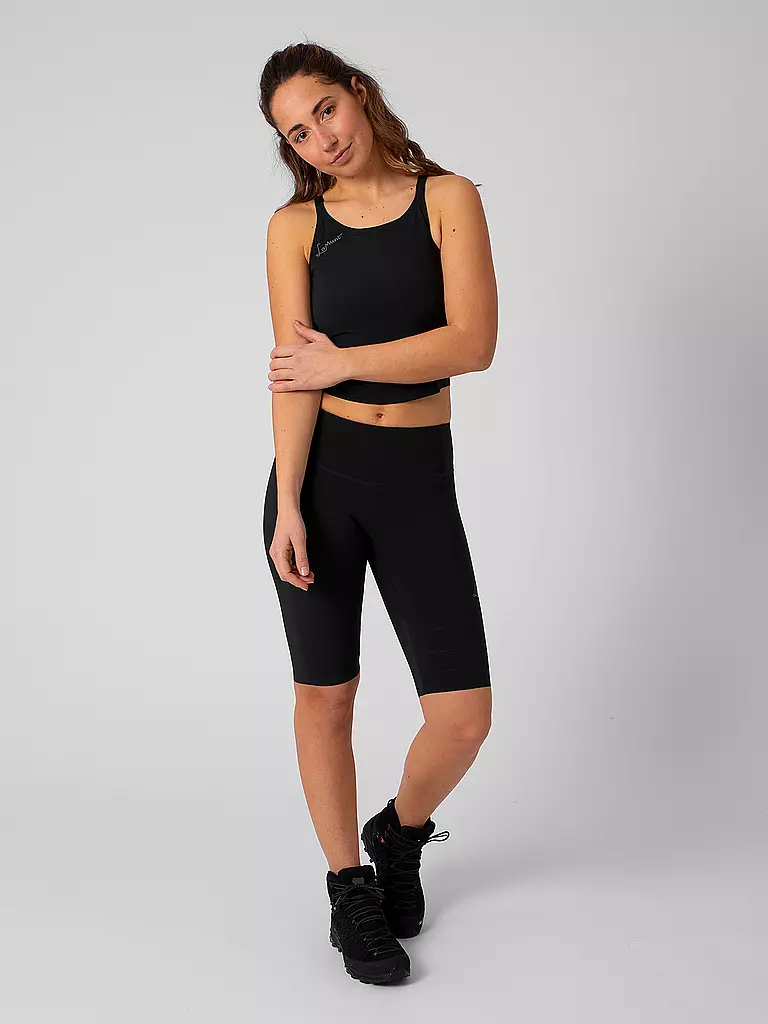 LAMUNT | Top de sport cropped Lisa Tailor pour femmes | Noir