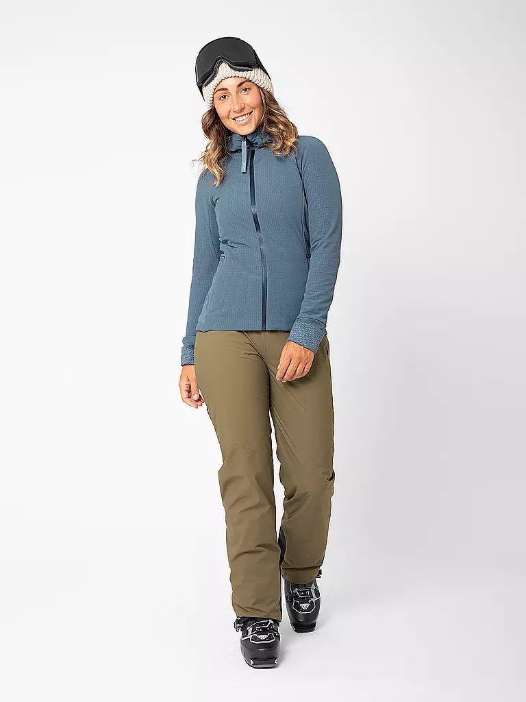 LAMUNT | Veste de randonnée femme Paola Tech Hoodie | Bleu foncé