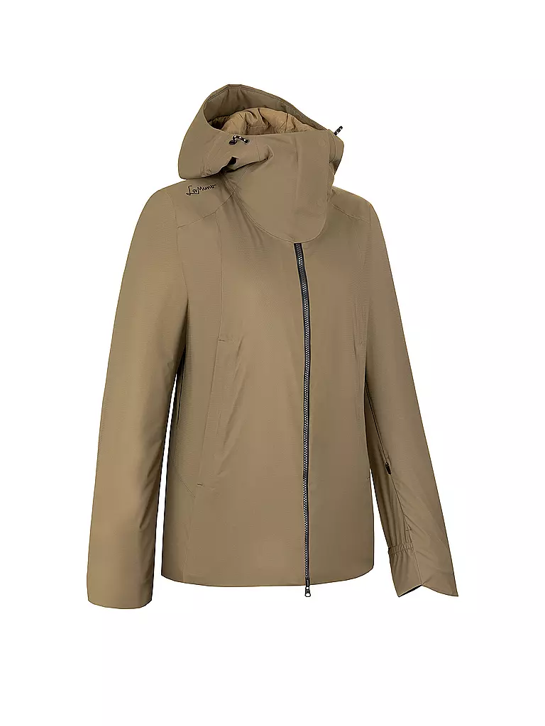 LAMUNT | Veste de randonnée pour femme Tiziana 2L WP Remoca à capuche | Marron clair