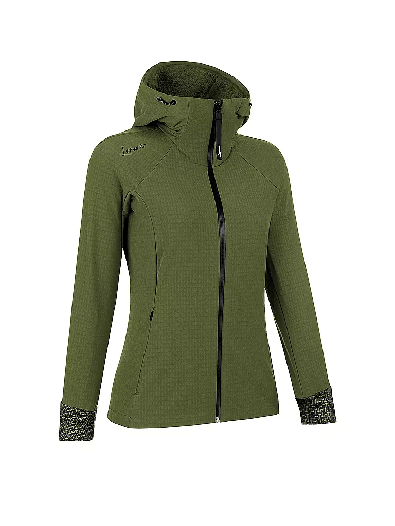 LAMUNT | Veste de randonnée pour femmes Paola Tech Hoodie | Vert foncé