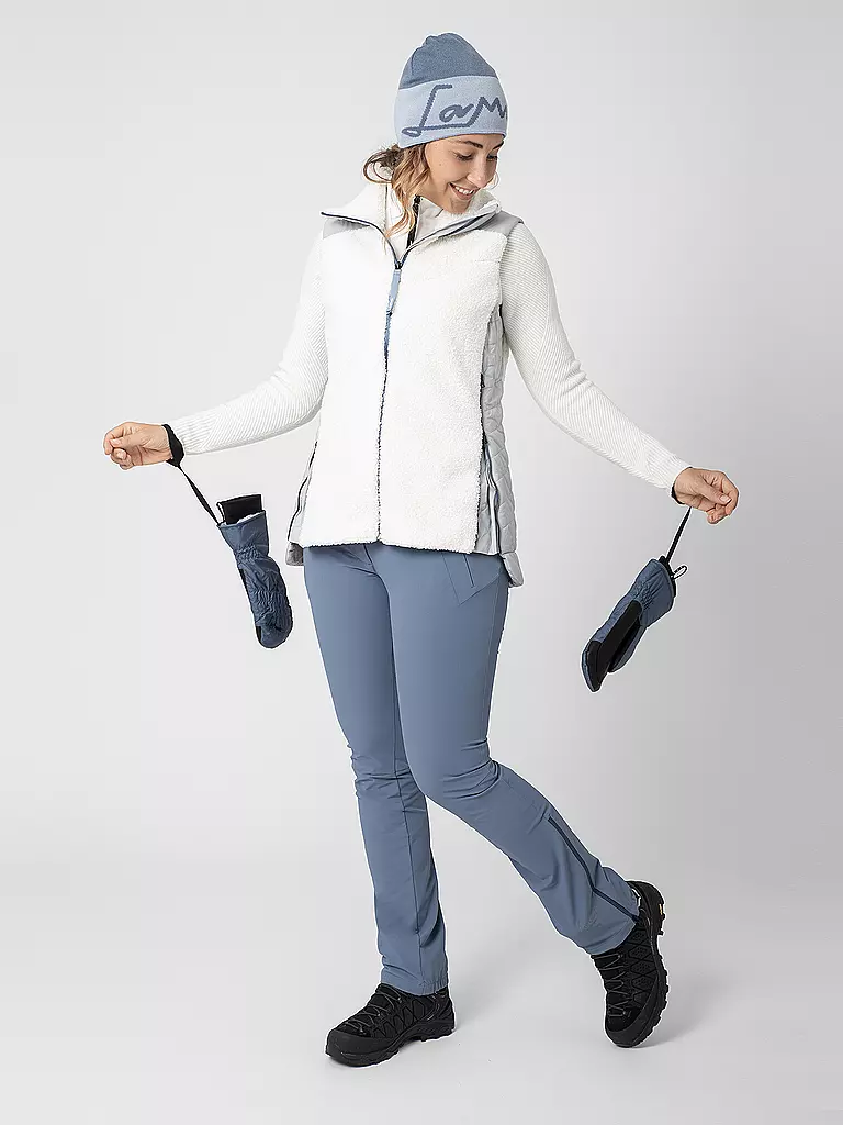 LAMUNT | Veste hybride pour femme Sophia Cozy Hoodie | Blanc