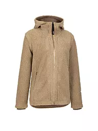 LAMUNT | Veste polaire à capuche Sabine pour femmes | Camel
