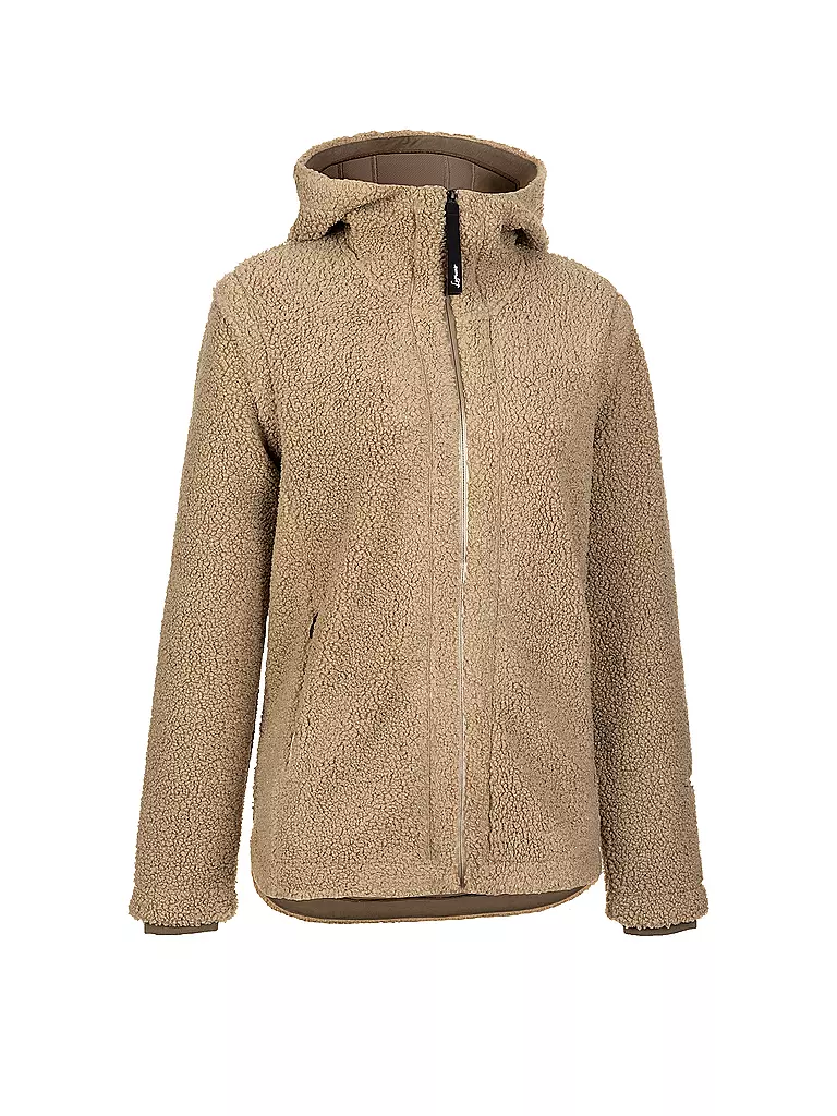 LAMUNT | Veste polaire à capuche Sabine pour femmes | Camel