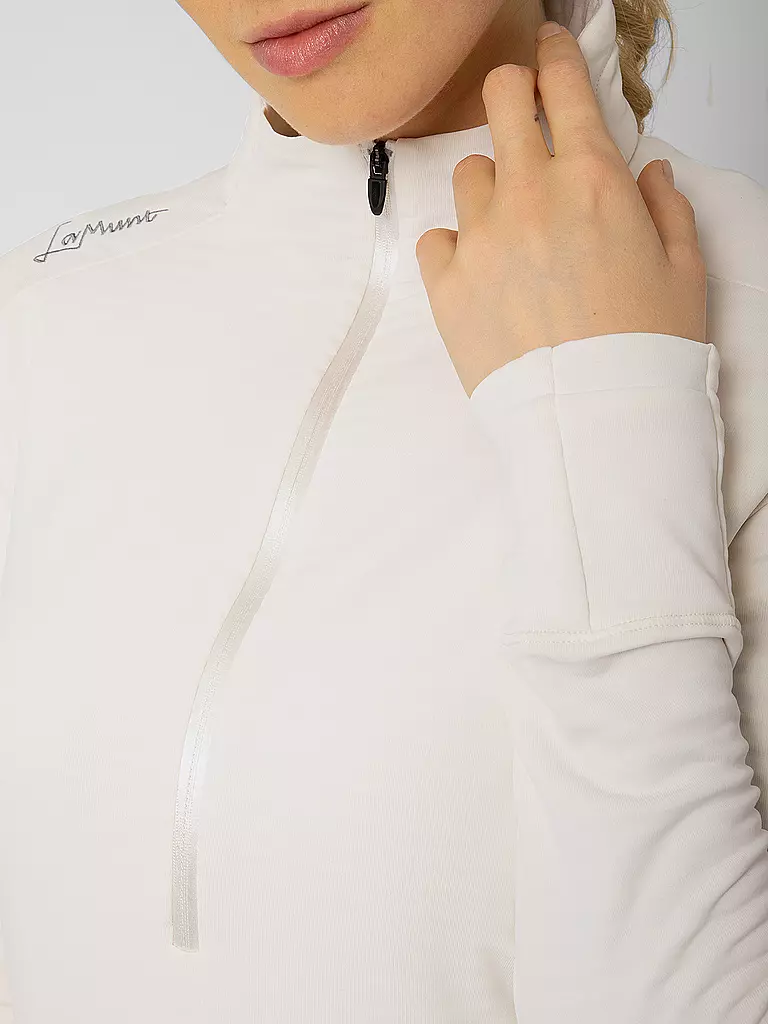 LAMUNT | Zipshirt de sport Nora pour femmes | Blanc