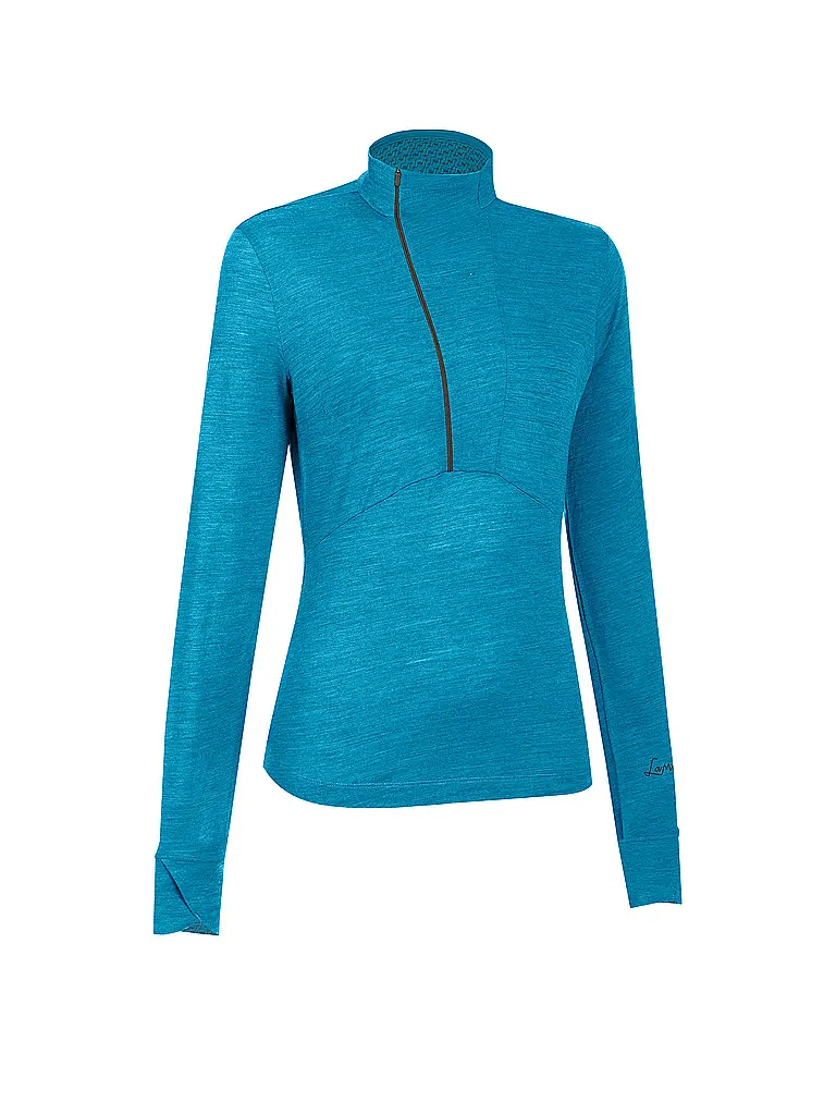 LAMUNT | Zipshirt fonctionnel pour femmes Alexandra | Bleu