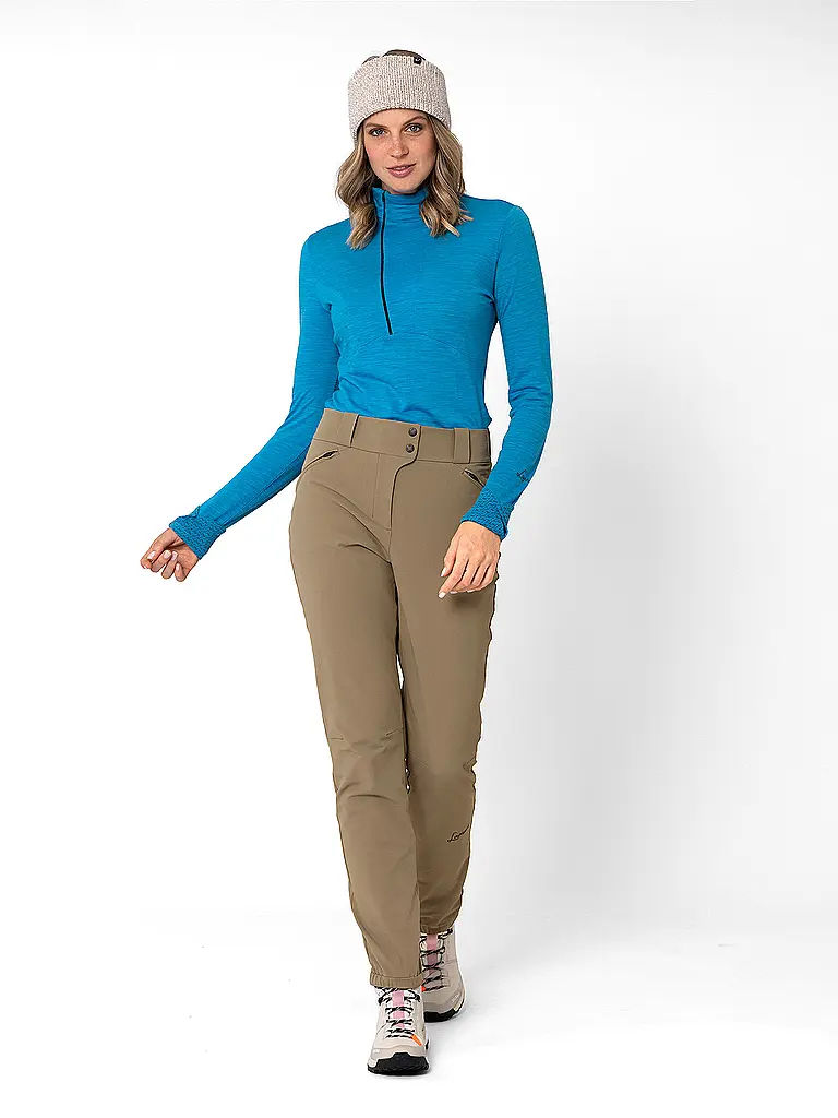 LAMUNT | Zipshirt fonctionnel pour femmes Alexandra | Bleu
