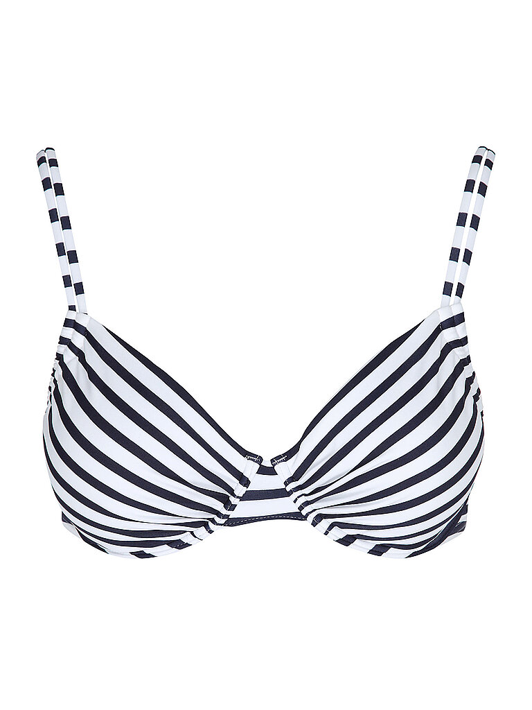Haut de bikini rayés bleu marine 44C