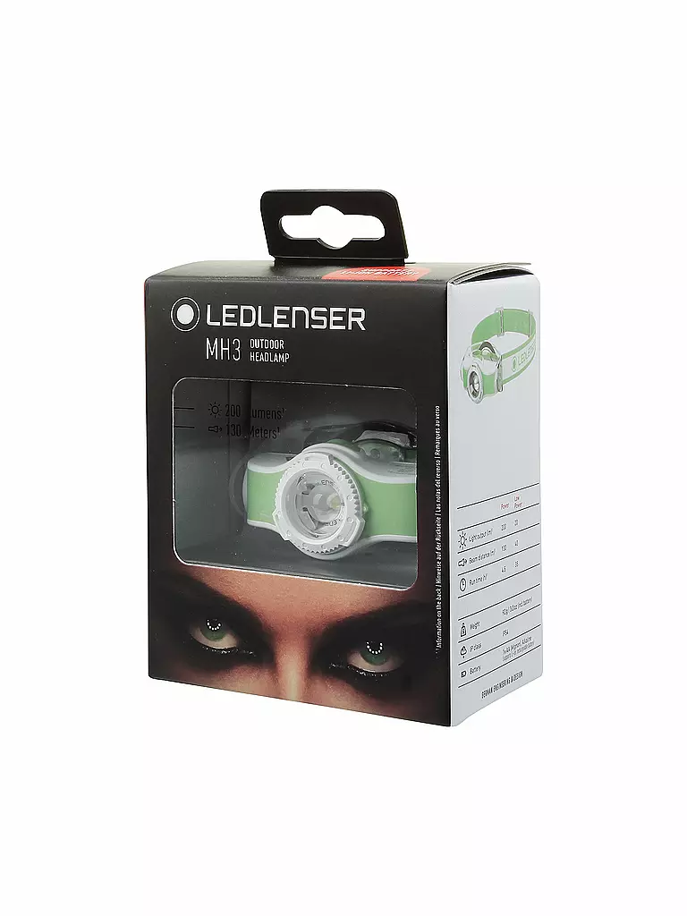 LEDLENSER | Lampe frontale MH3 | Vert